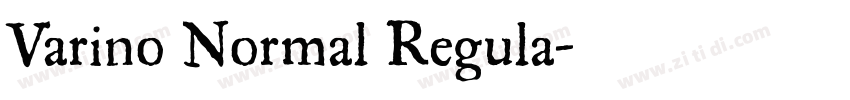Varino Normal Regula字体转换